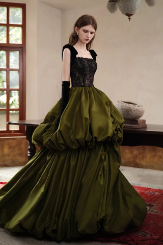 Abendkleid Olivgrün Hochzeit